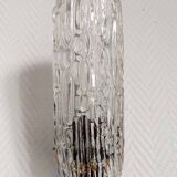 Pair of 1950s brass and glass wall lights