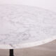 Art nouveu cast iron and marble pedestal table