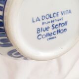Vase porcelain from china "la dolce vita bluescrollcollection by ja designs"