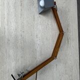 Lampe articulée constructiviste en bois et métal