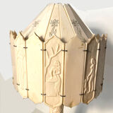 Lampe Art Déco sculptée en os