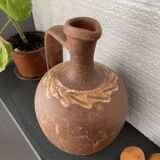 Cruche turque en argile ancienne vases en argile vintage