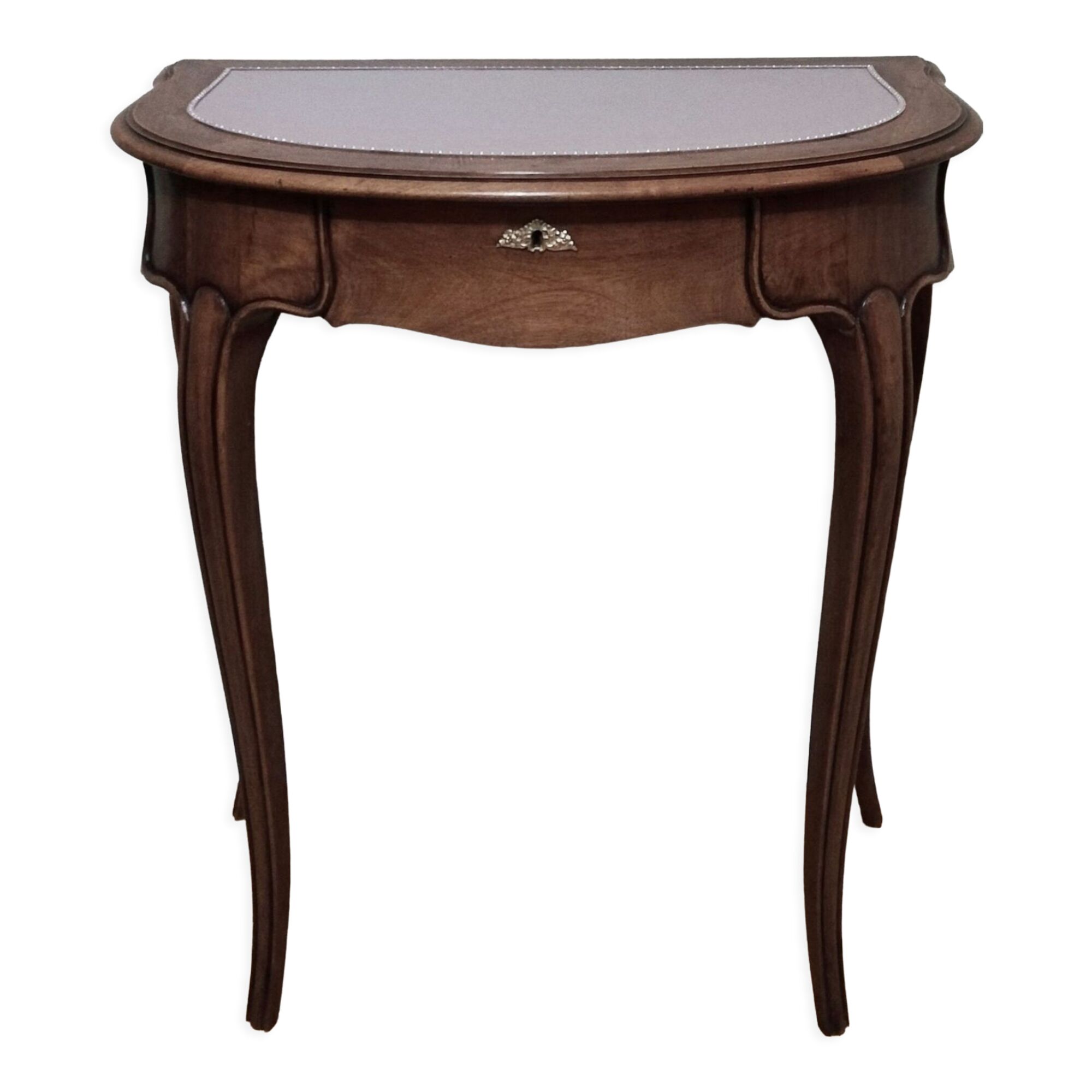 Coiffeuse demi-lune en chêne