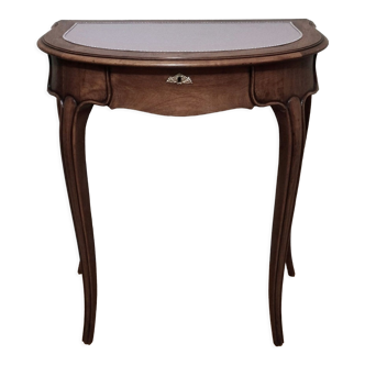 Coiffeuse demi-lune en chêne