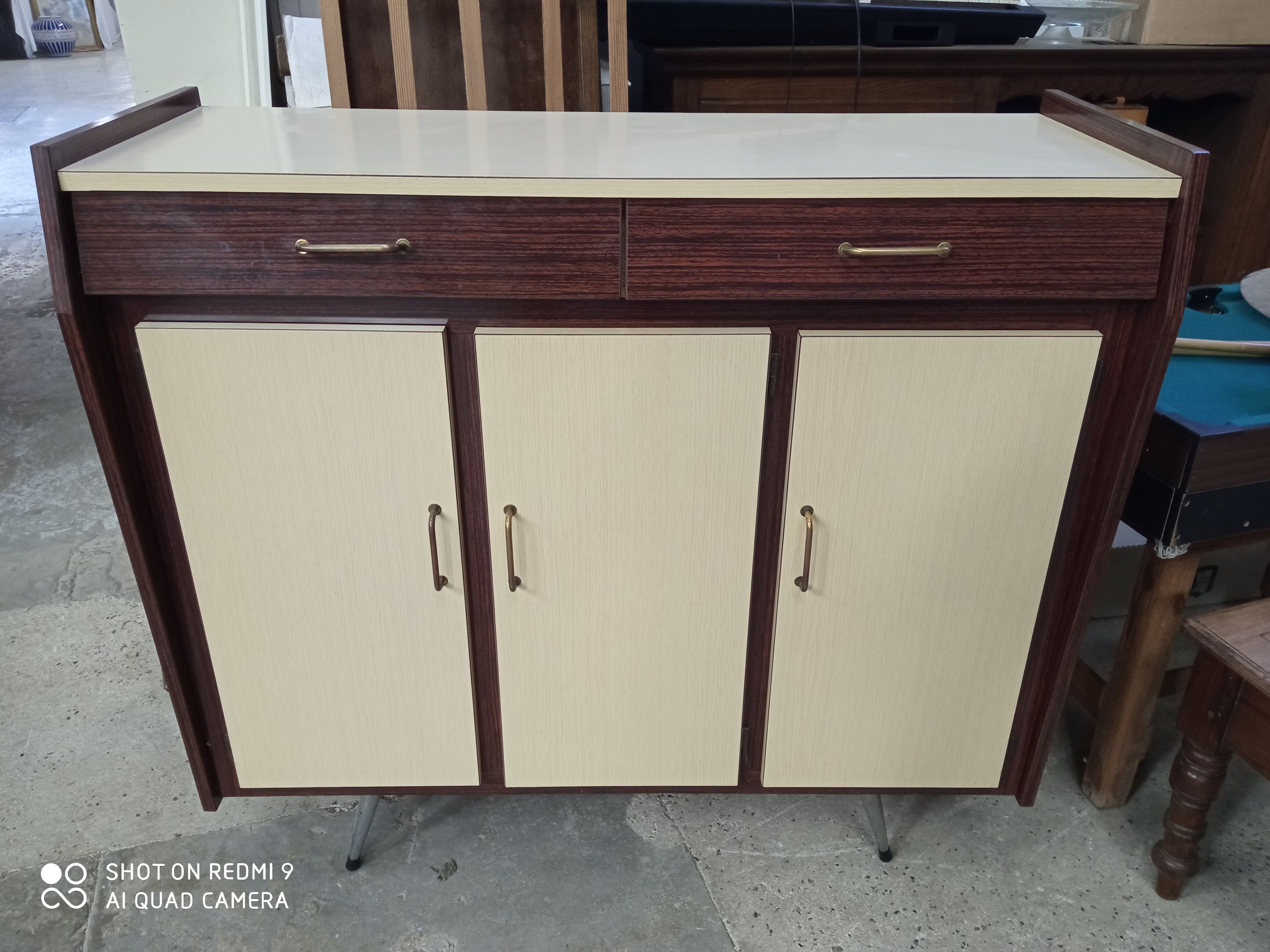 Low formica buffet from the 50s
