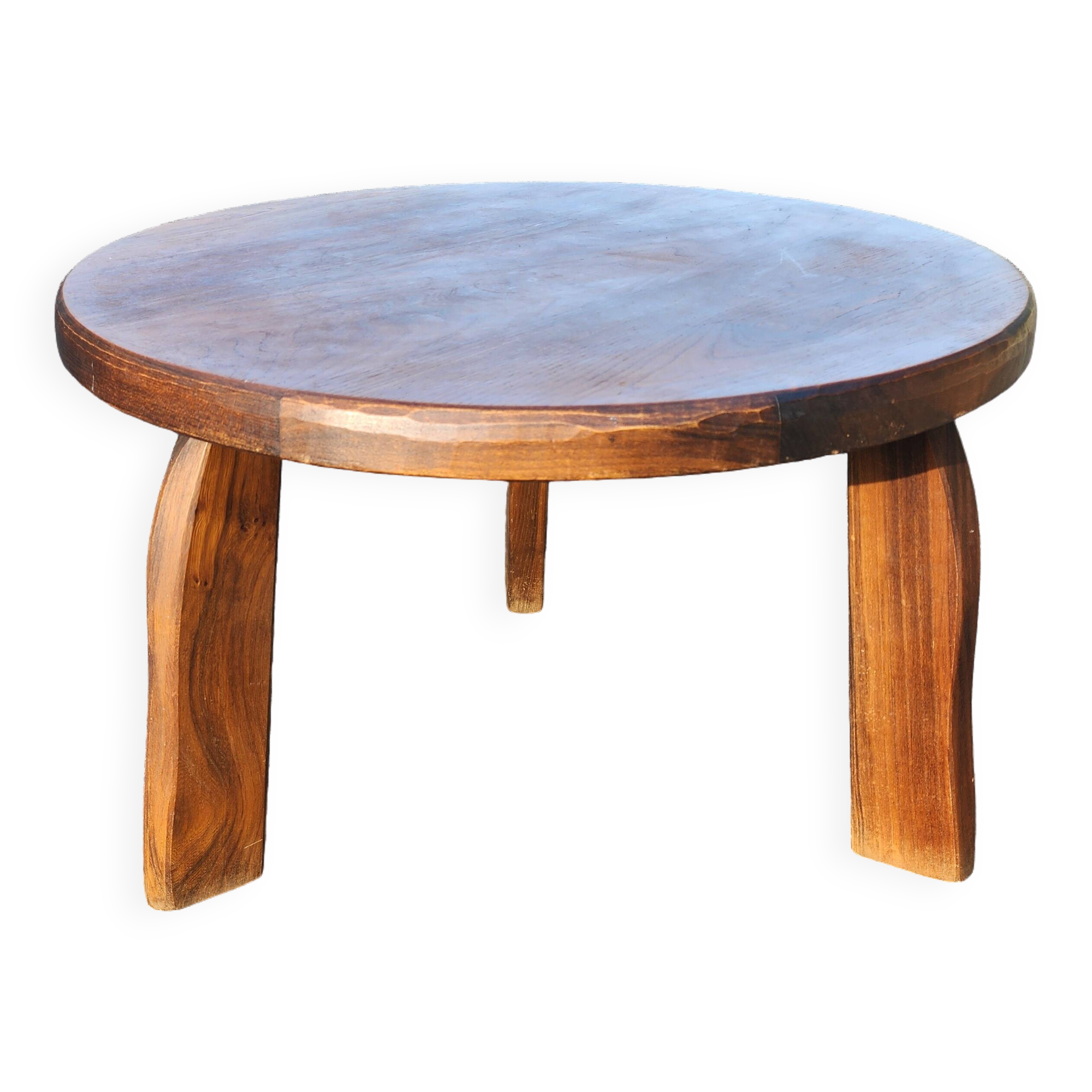 Aranjou Coffee Table, Elm, France, 1970s/80s