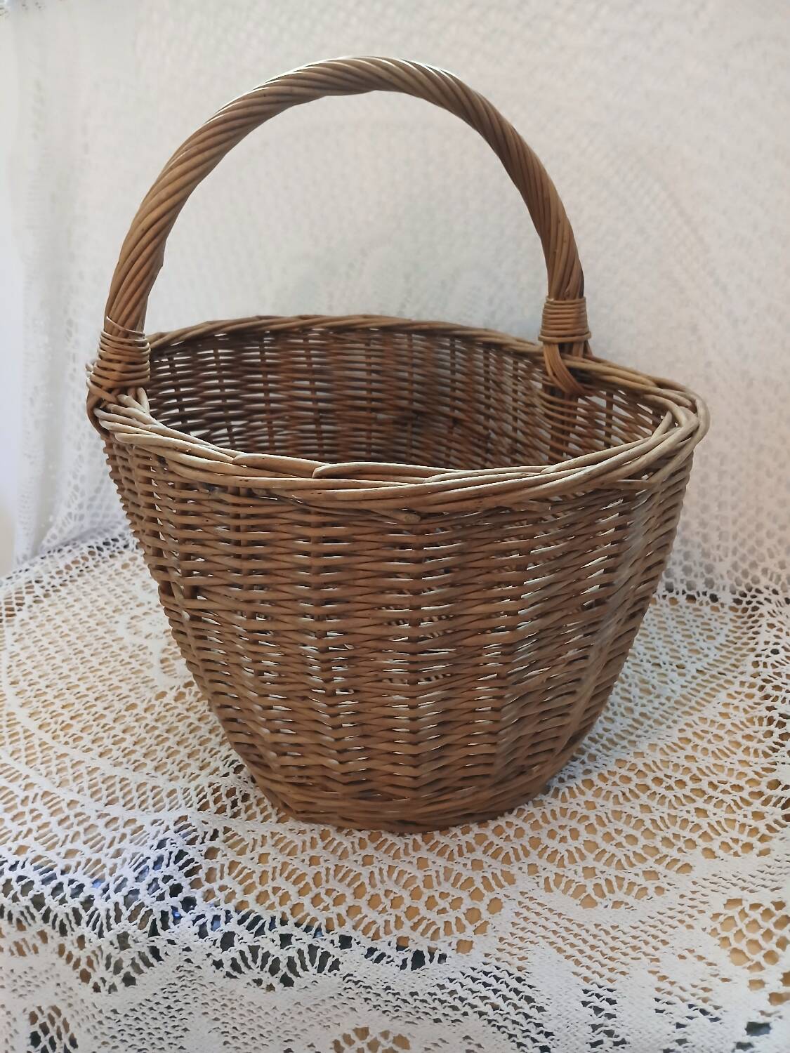 Antique rattan/wicker basket