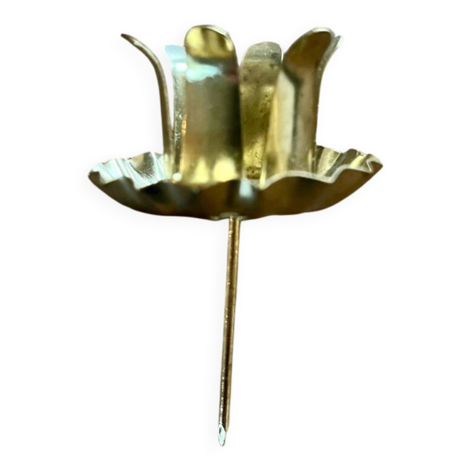 Set of brass candle holders x15