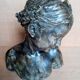 JBPigalle bust La Rieuse plaster signed