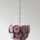 Murano Glass Discs Chandelier from AV Mazzega, 1970s