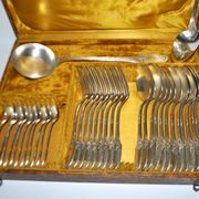 Boulenger household items 34 place settings Empire Marie-Louise 12 soup spoons 9 forks 11 dessert spoons