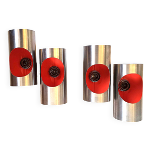 Paire de double appliques - space age orange