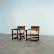 2 fauteuils dans le style de Charles Dudouyt