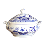 Soupière en porcelaine bleu cobalt