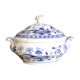 Cobalt blue porcelain soup dish