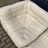 100% authentic Ligne Roset Togo 1.2z & hoek in Beige leather