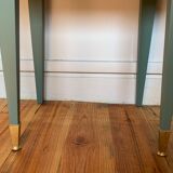 Paire de tables de chevet vert
