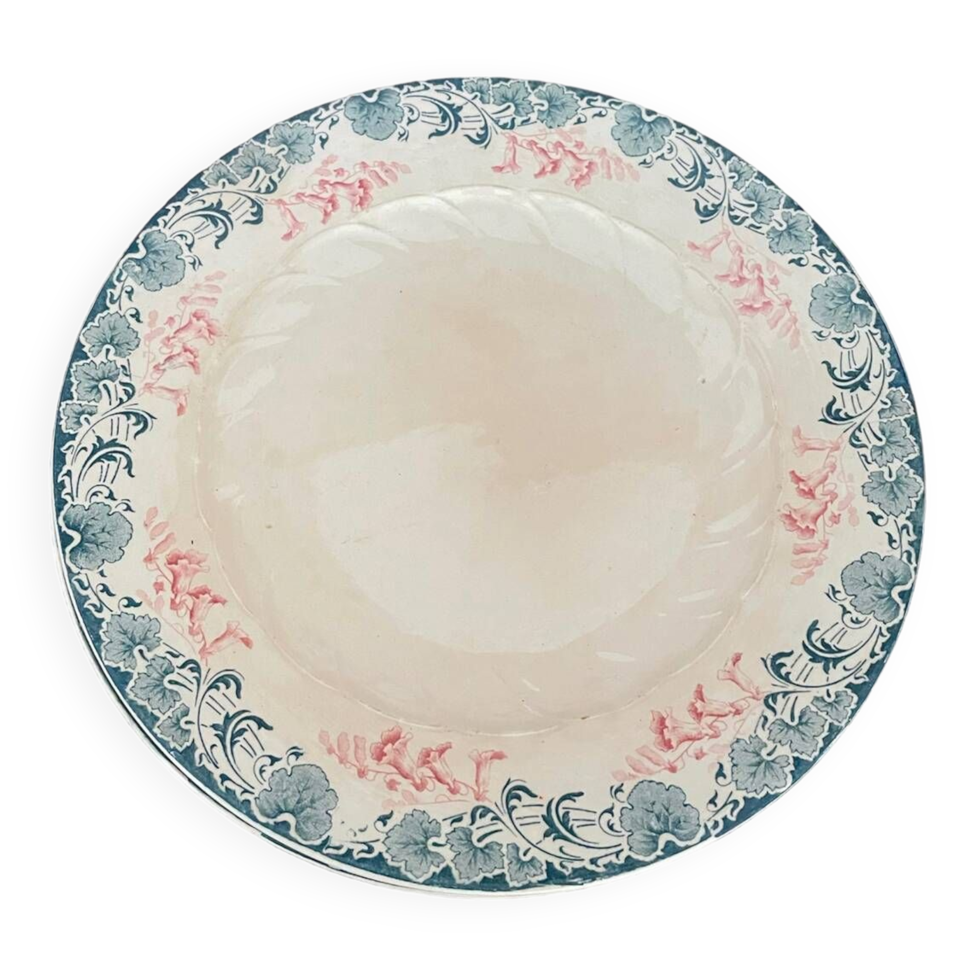 Set of 7 Longwy Art Nouveau plates