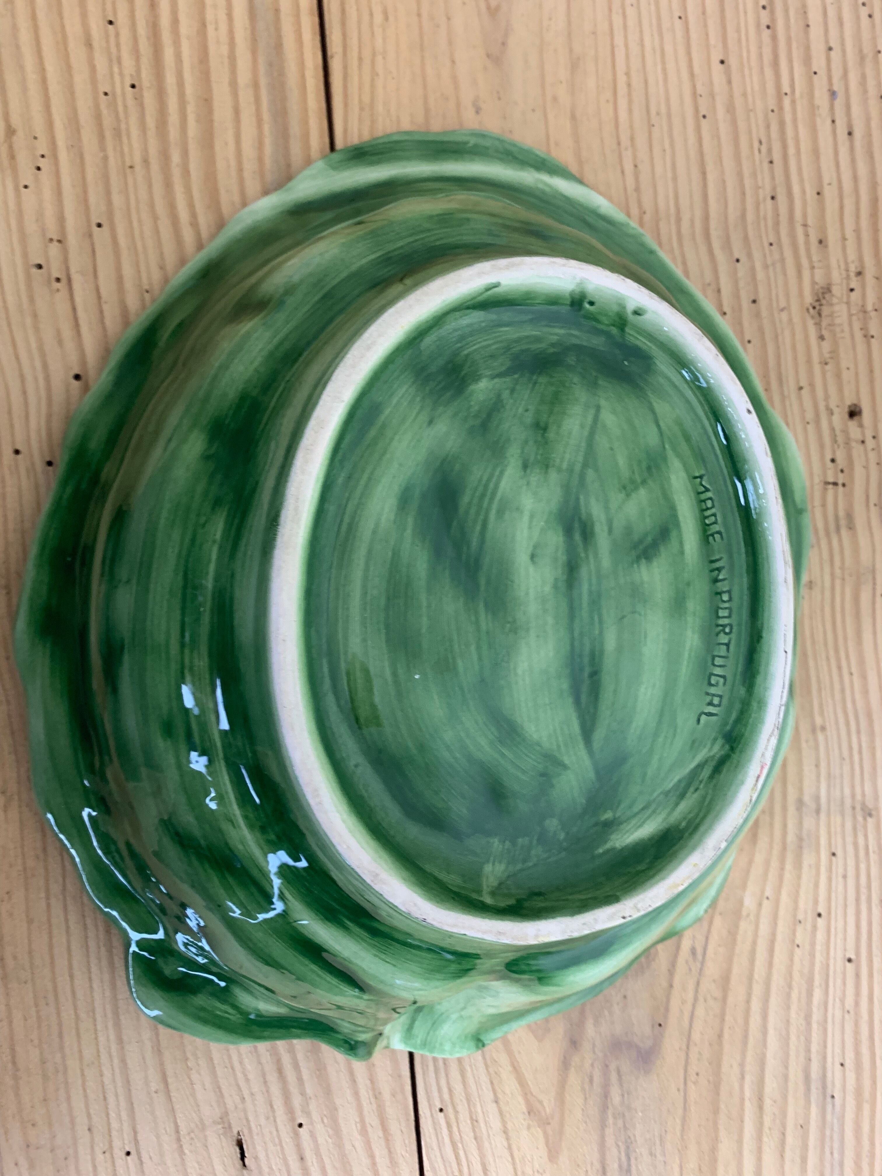 Slurry dish decoration cabbage leaf