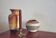 Vintage brown West German vase Scheurich.