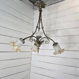 Ancien lustre en bronze 4 lumières