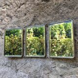 Barber triptych mirror beveled 51 x 22 cm
