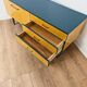 Enfilade meuble télé vintage en bois et bleu