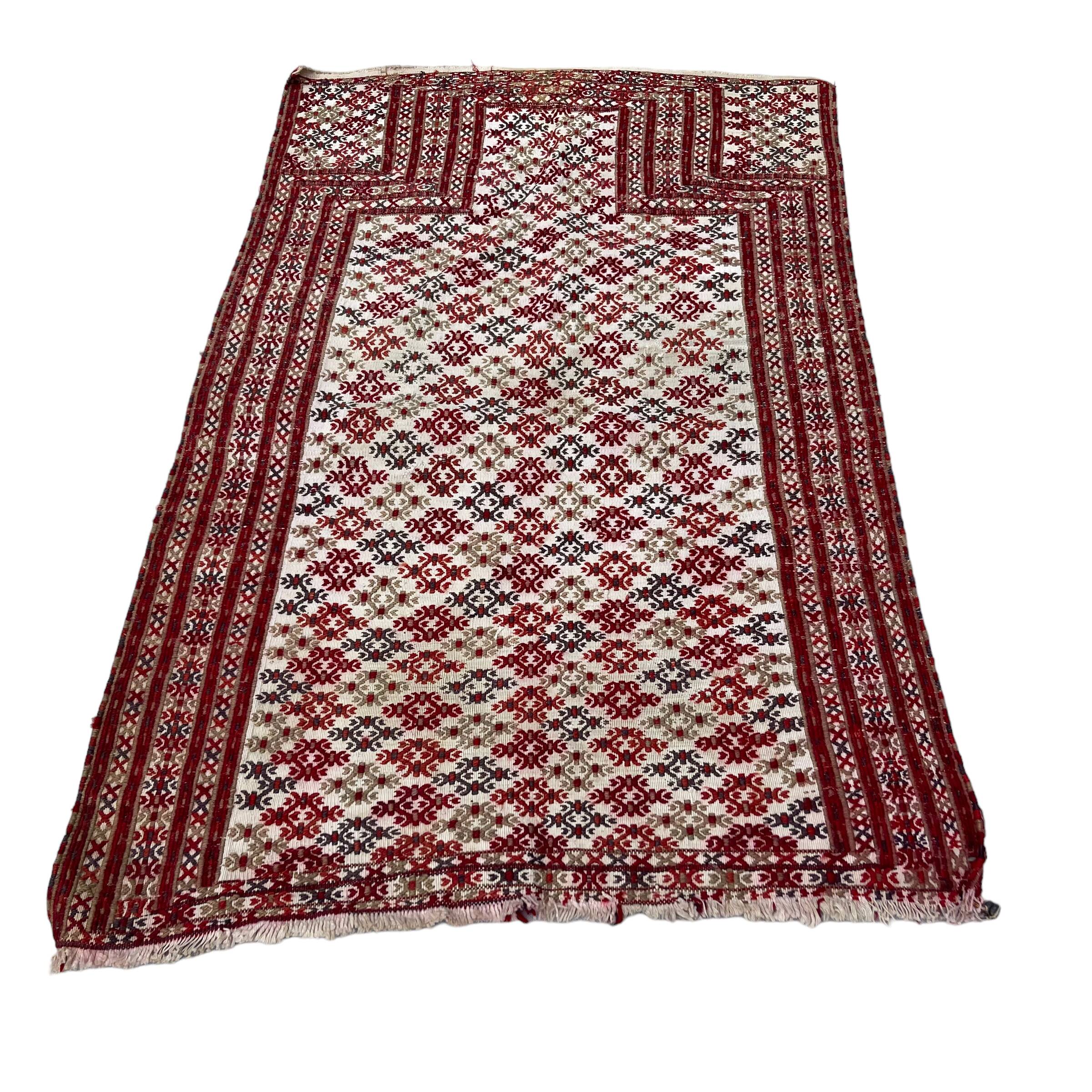 Vintage turkish cicim  rug, 105 x 70 cm