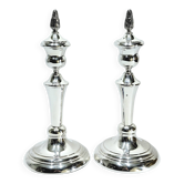 Pair of Silver Candle Holders Egypt