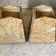 Art Deco marble and onyx bookends