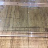 Glass and plexiglass coffee table