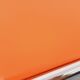 Bureau vintage en skai orange et chrome des années 70