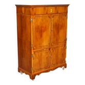 Wooden buffet TV in yew Abbey Craft Mid-Century Modern Sheraton details