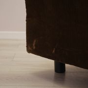 Brown armchair, Italian design, 1970s, made in Italy