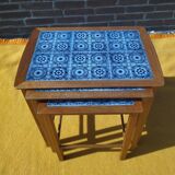 Teak nesting table, Danish