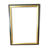 Wooden frame of black and gold color 63x46 cm