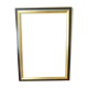 Wooden frame of black and gold color 63x46 cm