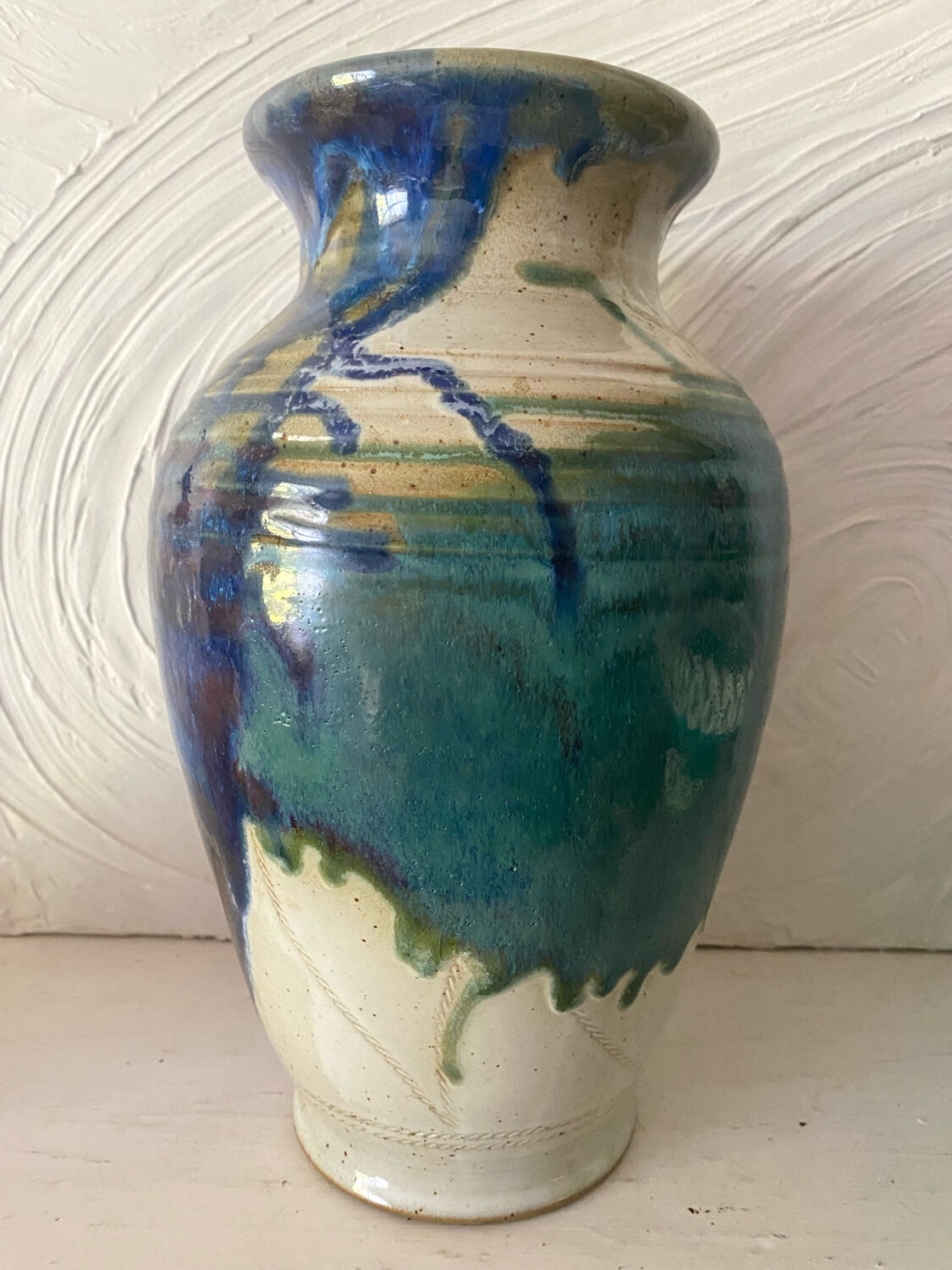 Signed ceramic vase