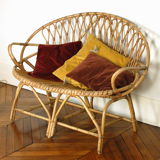 Rattan seat