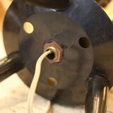 Mid-century textured plastic lamp, 1950s–60s.