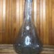 Ancienne bouteille style biot verre soufflé bullé bleuté vintage