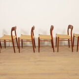 6 x vintage dining chairs | Niels Otto Møller | Model 75 | Teak