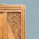 Parisian art deco cabinet in raw wood 1930