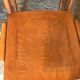 Set of 6 vintage wooden stackable chairs compass legs Germany 1960's