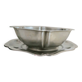 Patinated stainless steel sauceboat