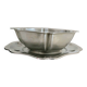 Patinated stainless steel sauceboat