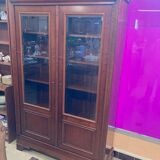 Bookcase with 2 glass doors