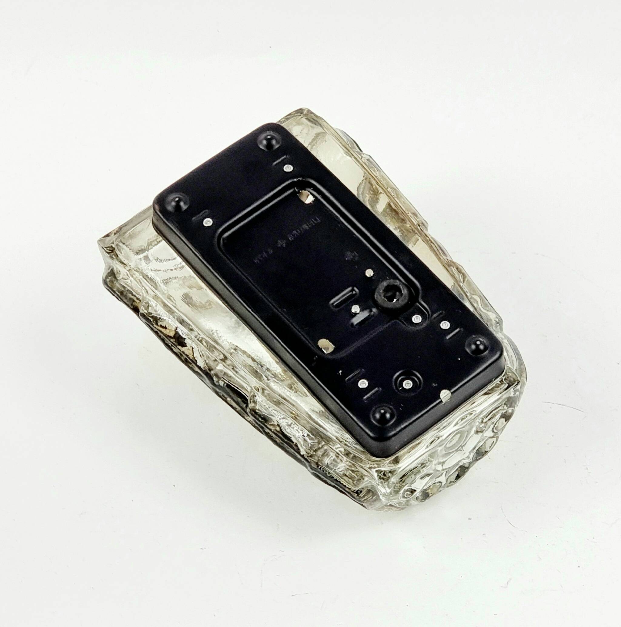 Mid-Century Glass Wall Light from Limburg, Germany, 1960s/1970s