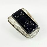 Mid-Century Glass Wall Light from Limburg, Germany, 1960s/1970s