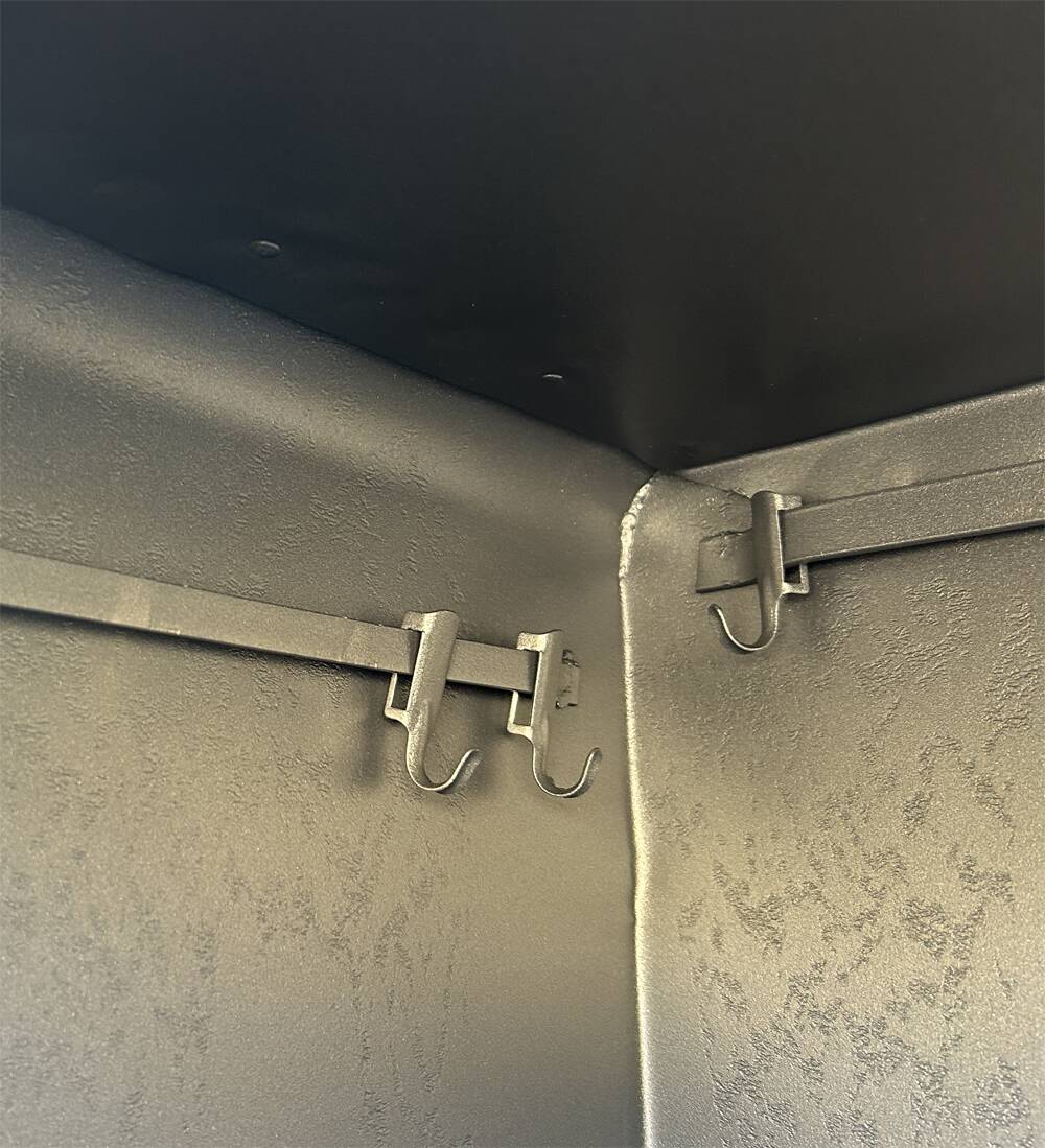 Metal kitchen cabinet, ball handles, 1950s